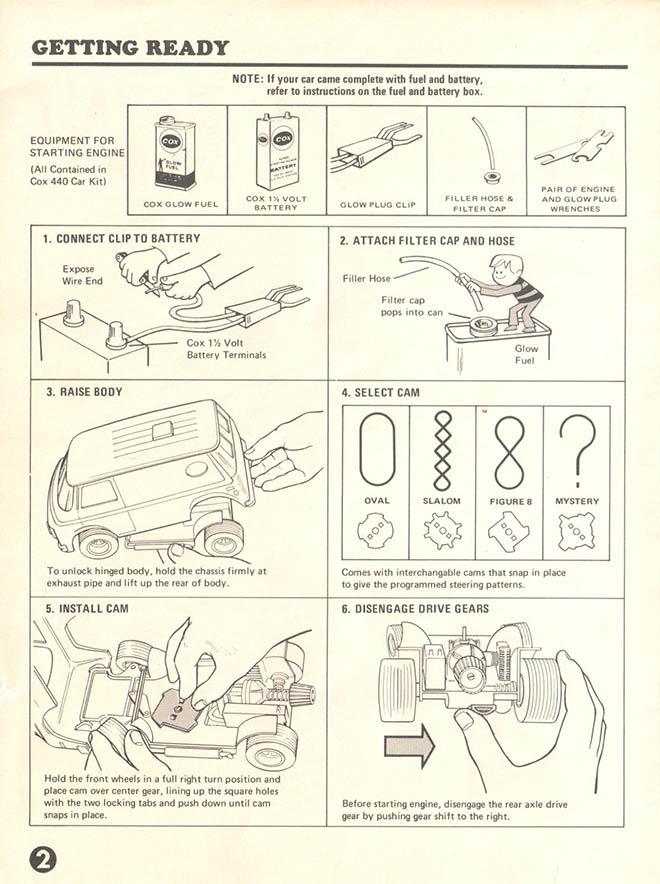 Action Van - Cox (1976) INSTRUCTIONS