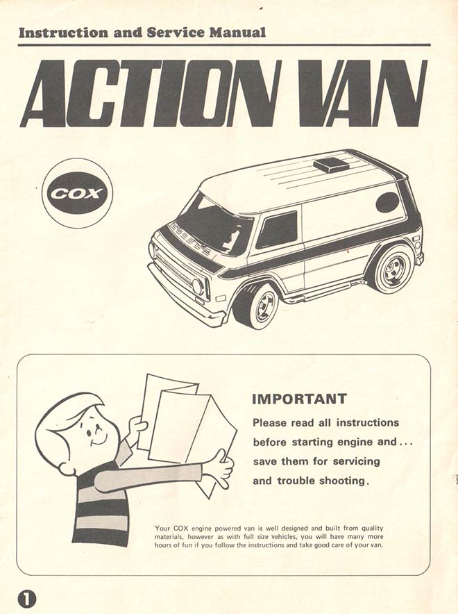 Action Van - Cox (1976) INSTRUCTIONS